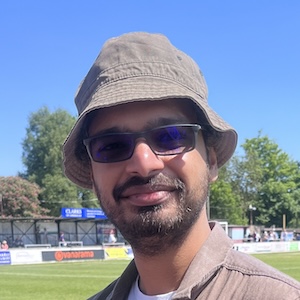 Photo of Ayush wearing a rather cool bucket hat